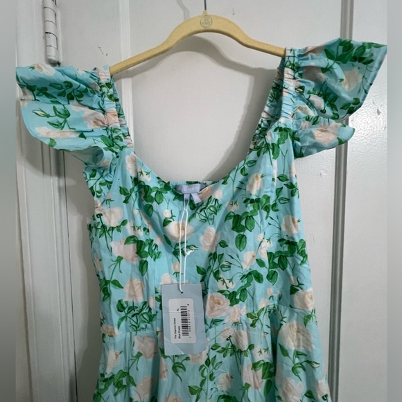 Hill House Daphne Floral Flutter Sleeve Dress - Picture 3 of 6